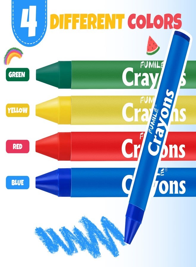 FUMILE 320 Count Crayons (80 Sets of 4 Colors), Non-Toxic Crayon Bulk Individual Packs, Mini Crayons for Kids Party Favors, Restaurants, School Supplies, Travel and More Events - Image 3